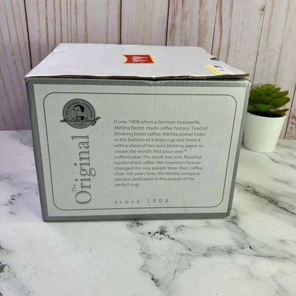 Melitta 1 Cup Coffee Pour Over Signature Series Porcelain White - Picture 3 of 6